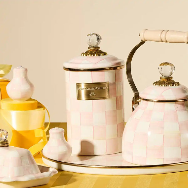 Rosy Check Canisters, Set of 3