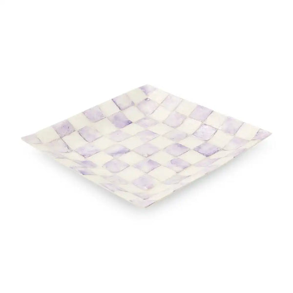 Sky Check Capiz Catchall Tray