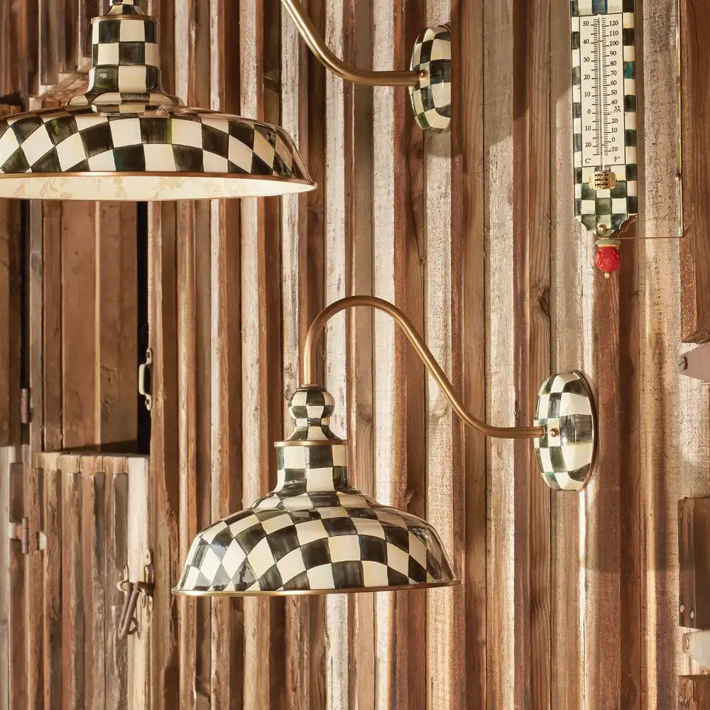 Courtly Check 12" Barn Sconce