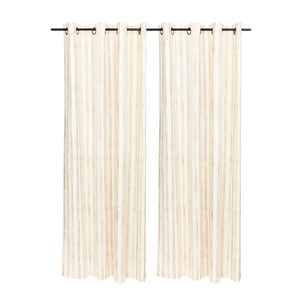 Mocha Stripe 84" Grommet Curtain Panel Main image