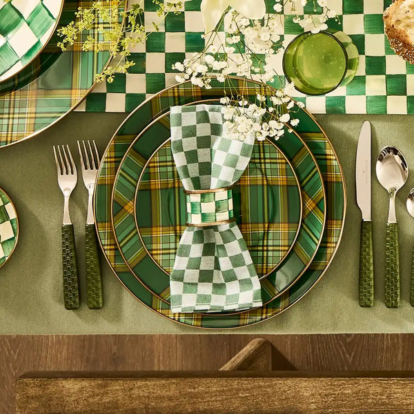 Tartan Green Salad Plate