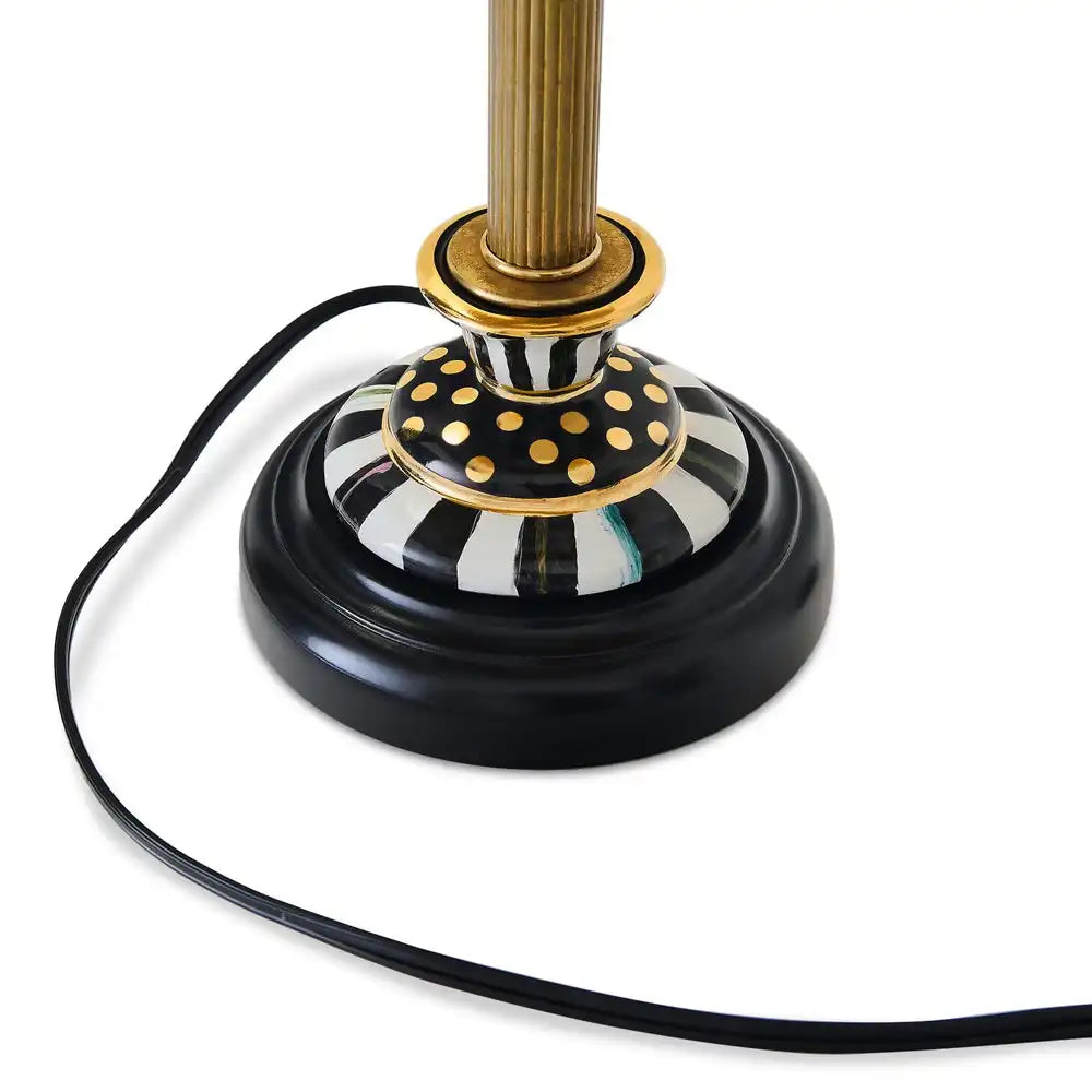 Black Tie Courtly Candlestick Table Lamp
