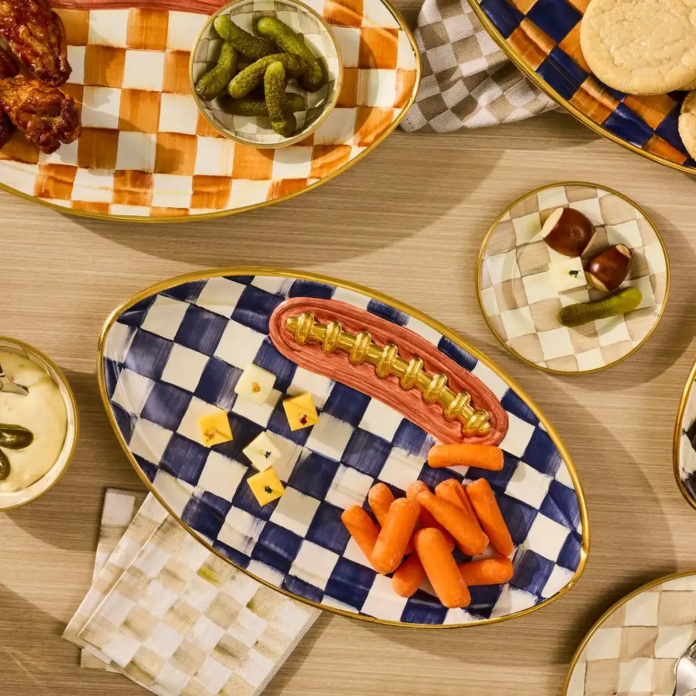 Courtly Check Football Platter