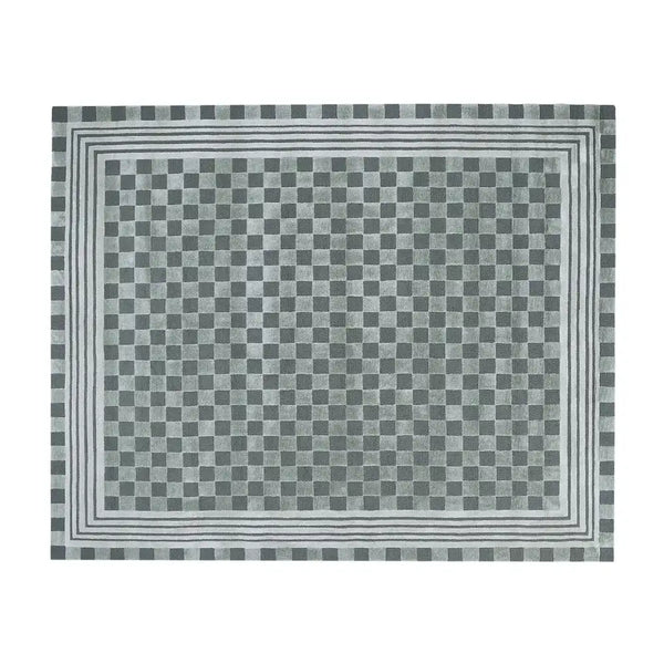 Light Grey Tonal Check 3' x 5' Rug