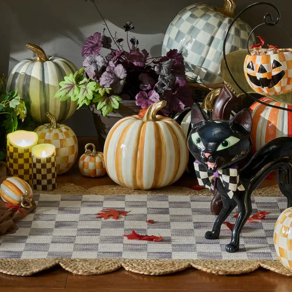 Mocha Stripe Medium Pumpkin