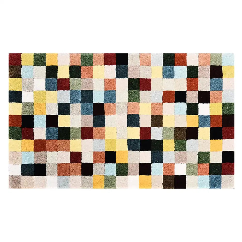 Multicolor Checkerboard 8' x 10' Rug