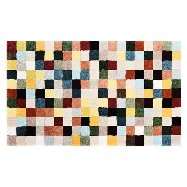 Multicolor Checkerboard 8' x 10' Rug