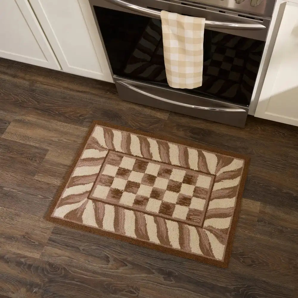 Mocha Check 8' x 10' Rug