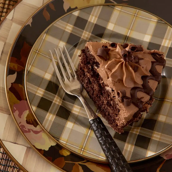 Tartan Mocha Salad Plate