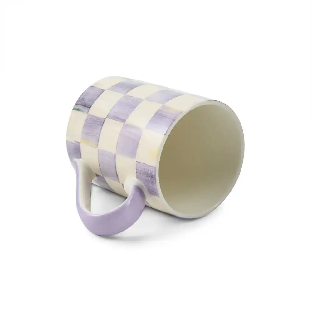 Sky Check Porcelain Mug