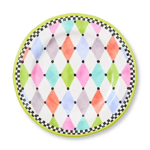 Palm Springs Melamine Salad Plates, Set of 4