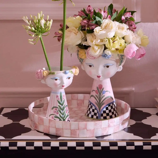Rosy Meadow Short Lady Vase