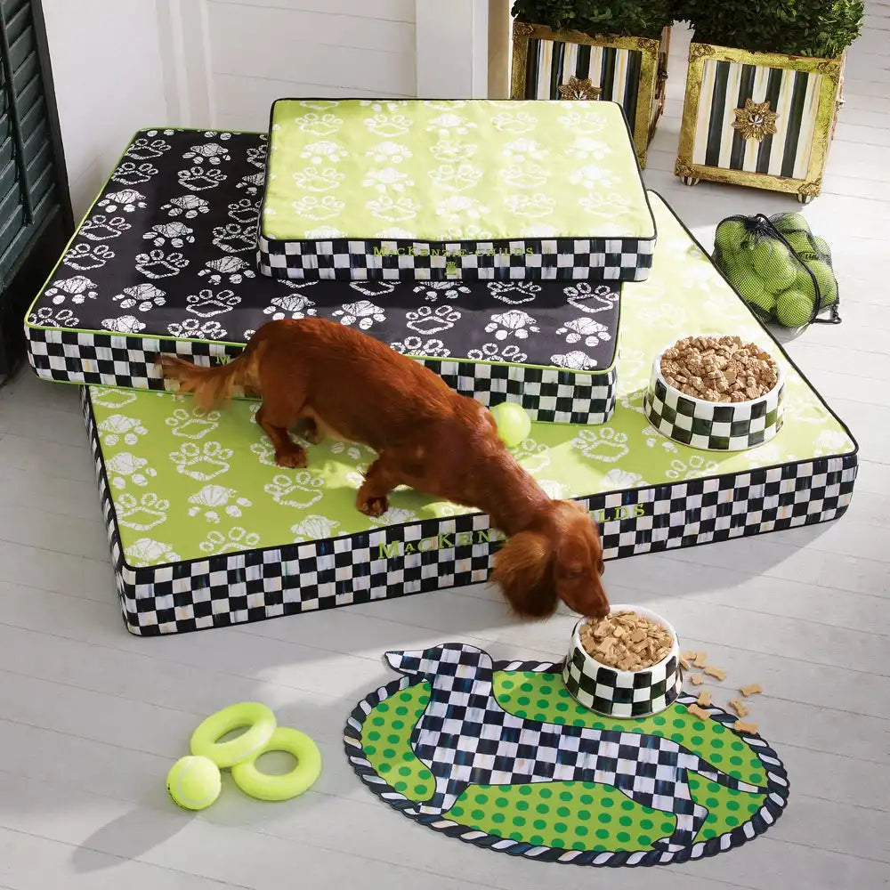 Sky Check Small Pet Dish