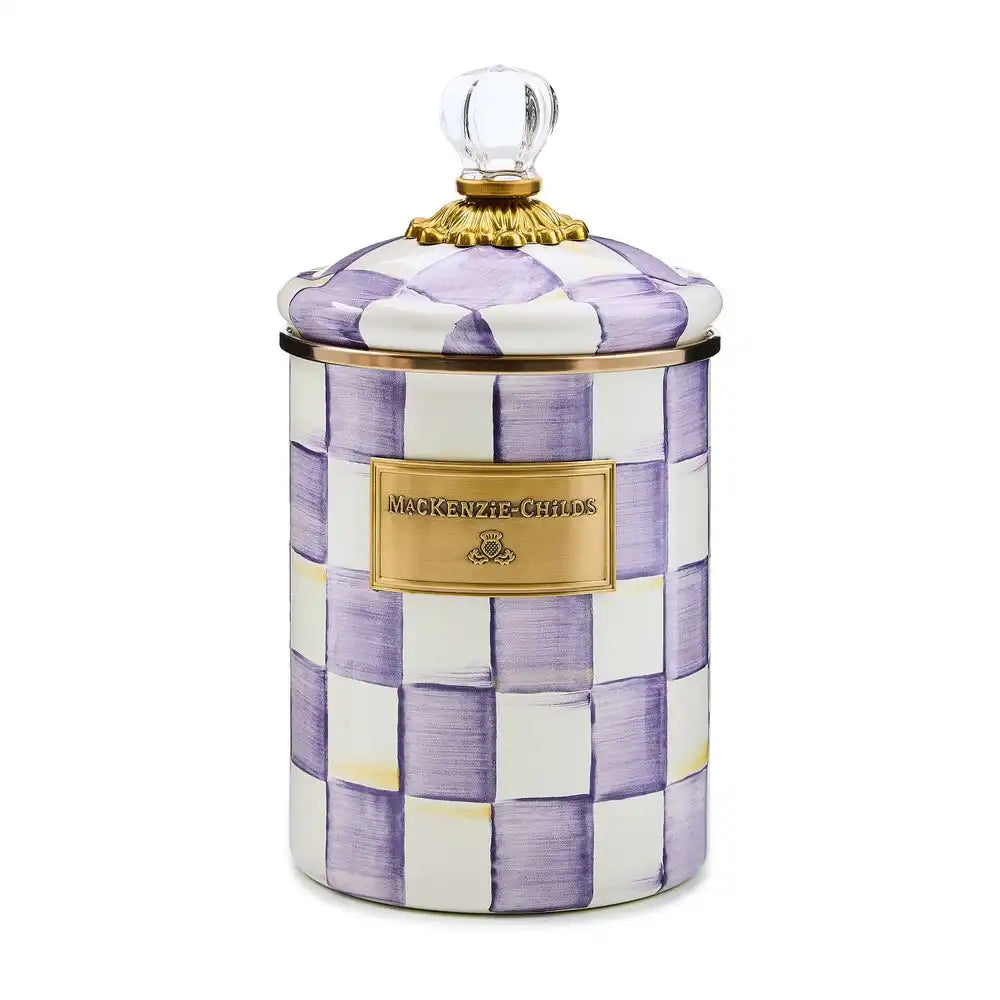 Violet Check Large Canister