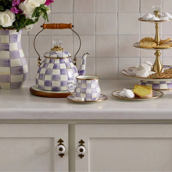 Sterling Check Saucer