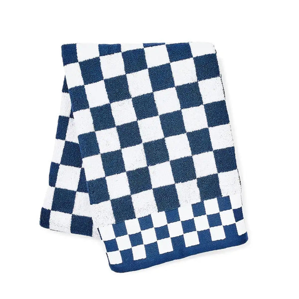 Black Check Hand Towel