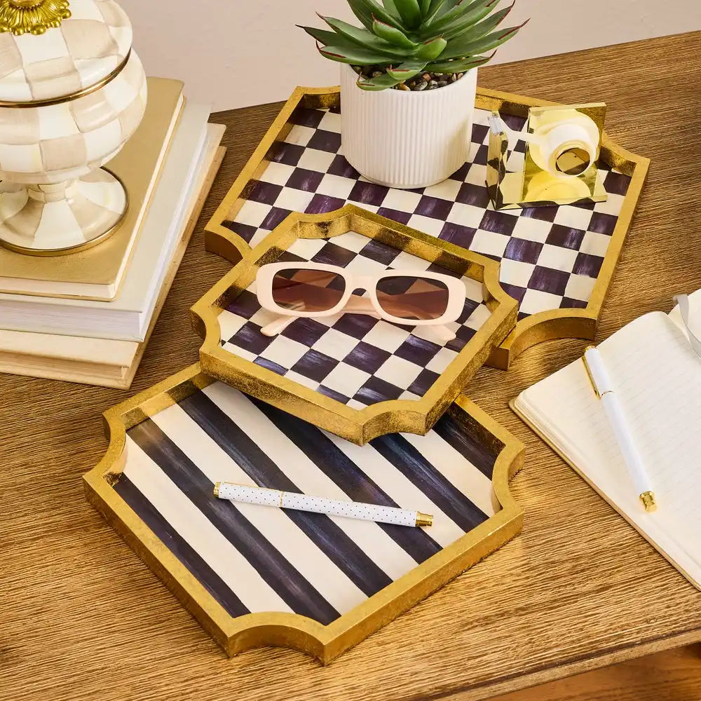 Courtly Stackable Trinket Trays, Set of 3 Secondary image