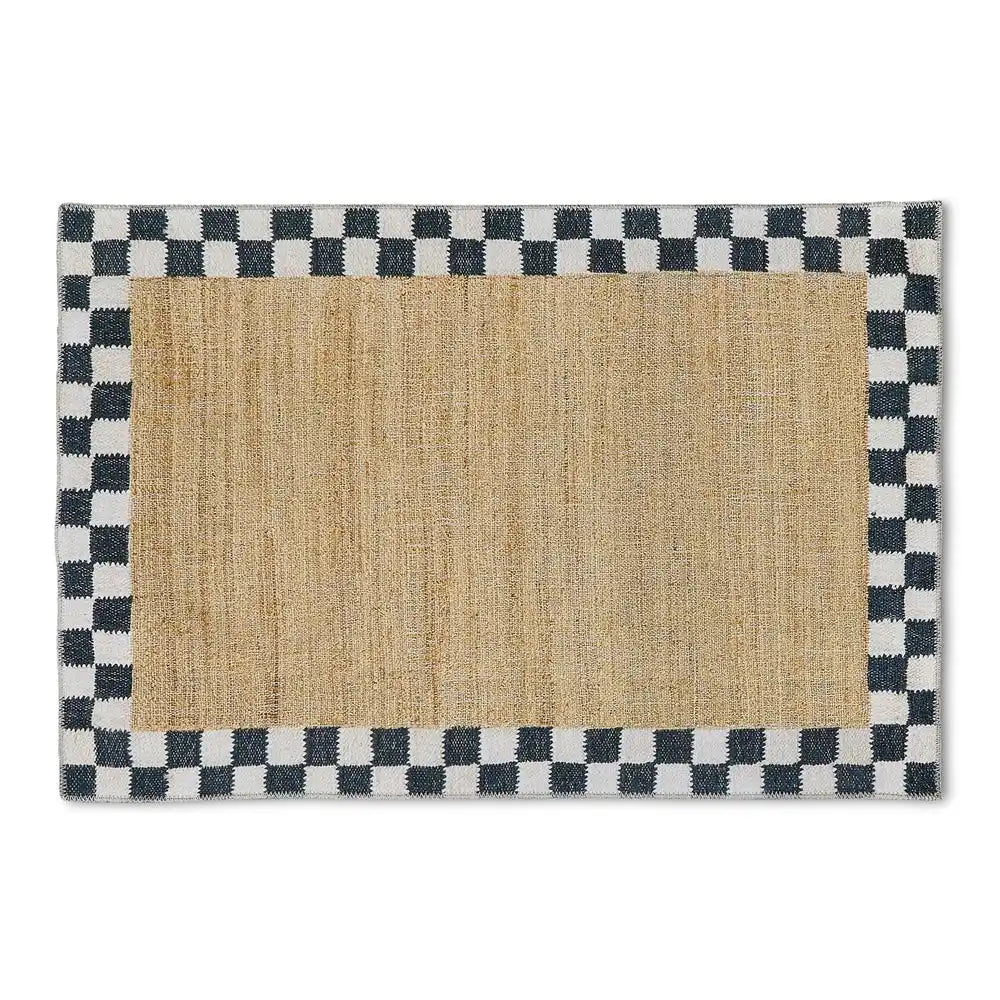 Naturals Check 2'6" x 8' Washable Runner
