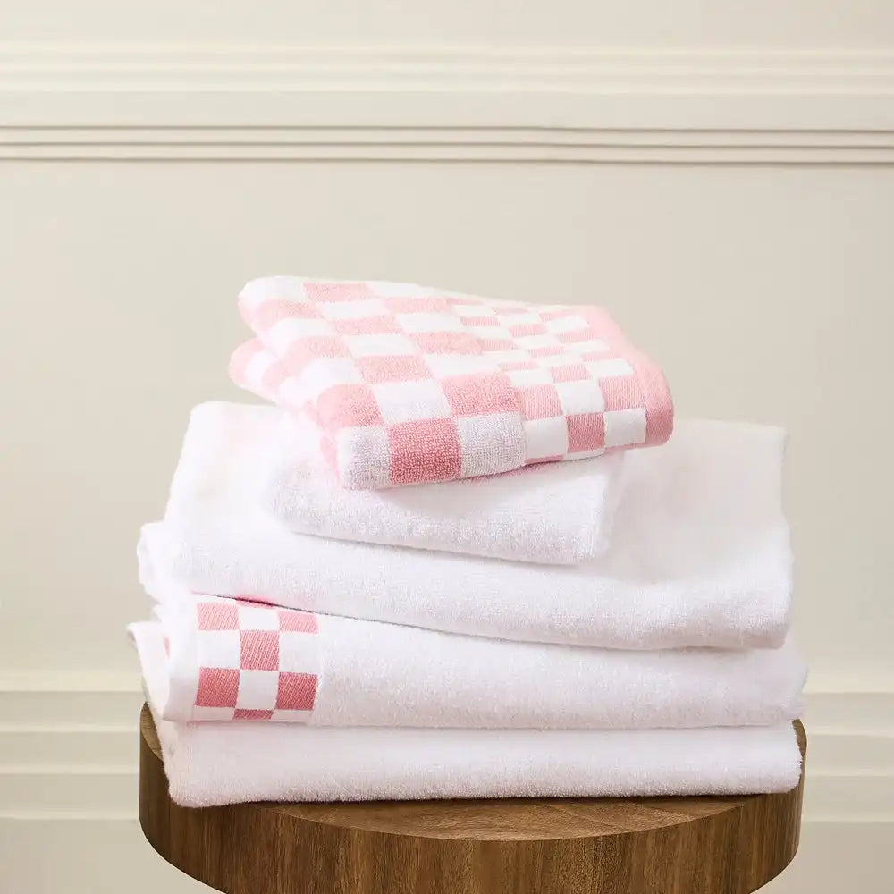 Black Check Hand Towel