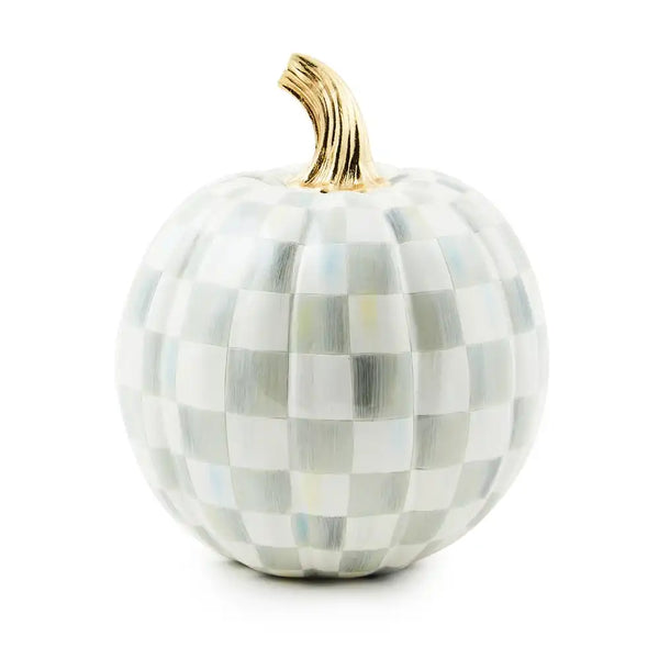 Mocha Check Mini Pumpkin