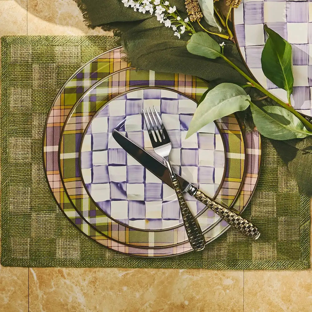 Tartan Violet Dinner Plate