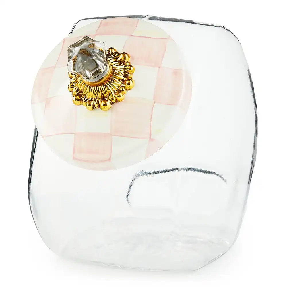 Cookie Jar with Courtly Check Lid