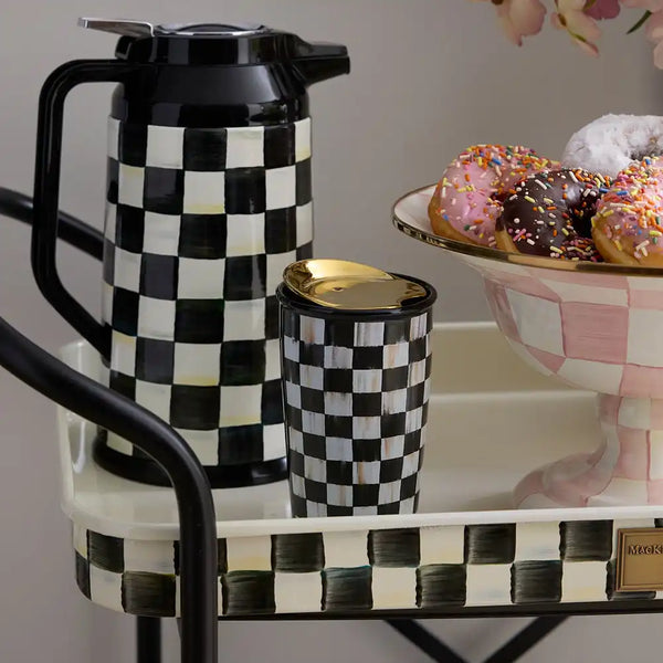 Courtly Check Ceramic Travel Cup