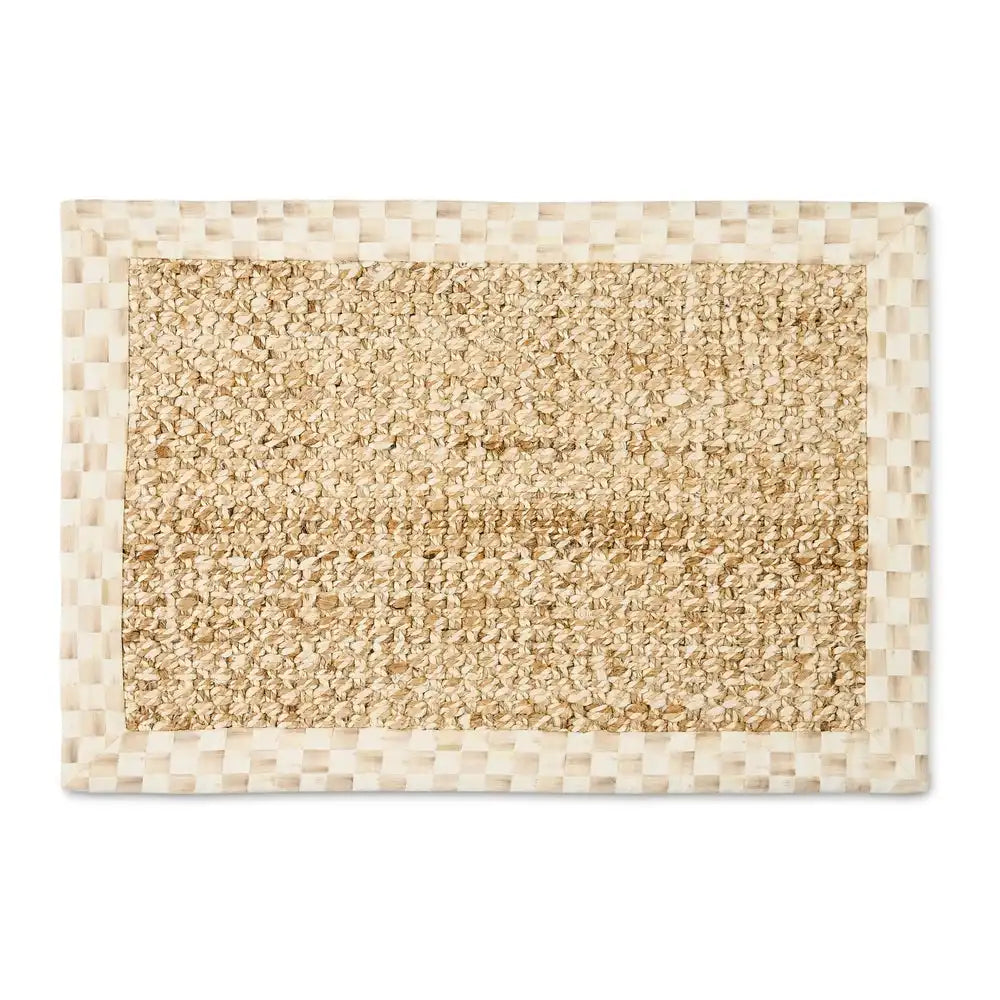 Mocha Check Chunky Jute 6' x 9' Jute Rug