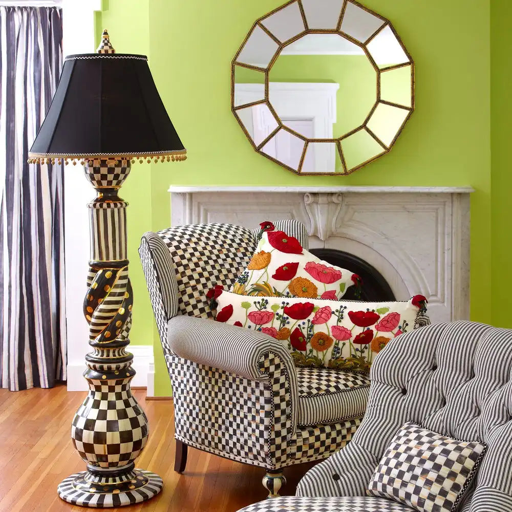 Courtly Check Ceramic Floor Lamp Secondary image