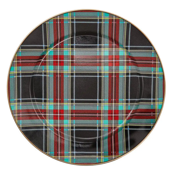 Tartan Black Charger