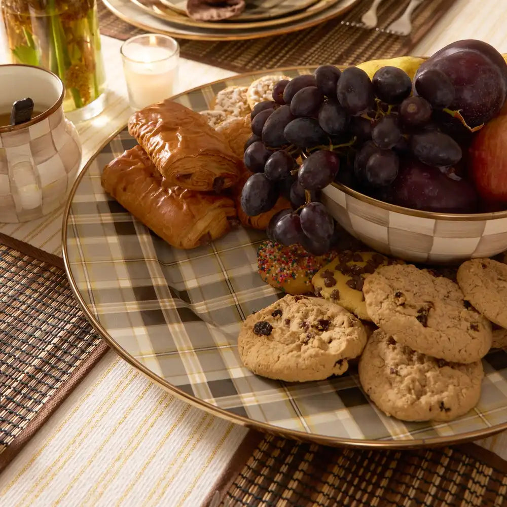 Tartan Violet Serving Platter