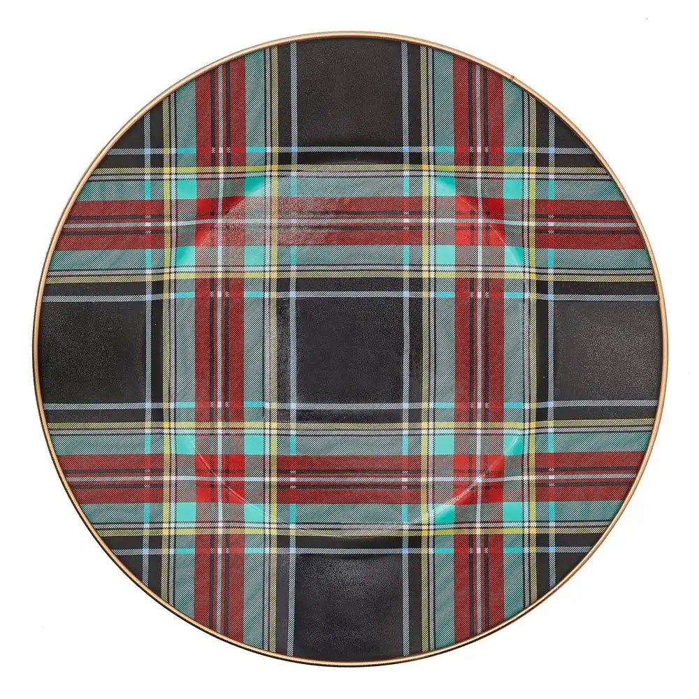 Tartan Black Charger