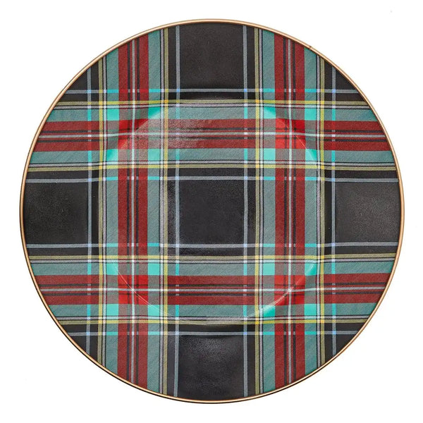 Tartan Black Charger