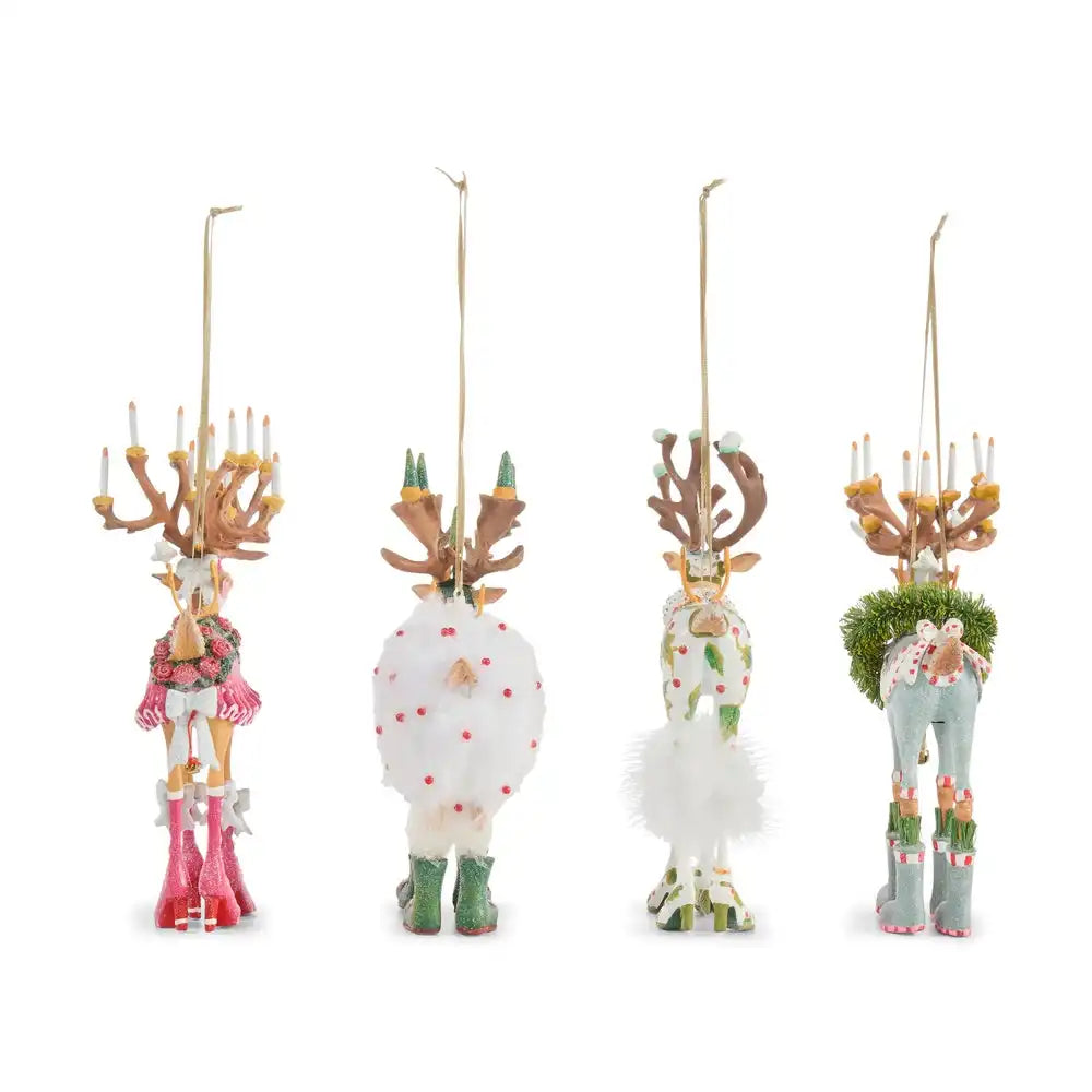 Patience Brewster Dash Away Reindeer Ornament Set