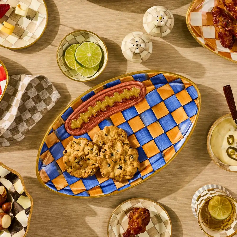 Courtly Check Football Platter