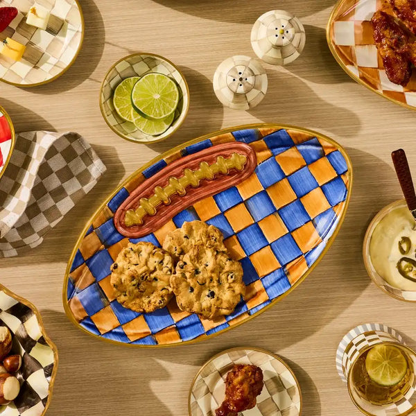 Courtly Check Football Platter
