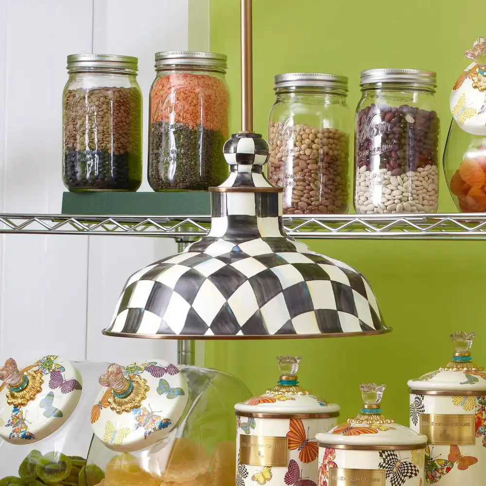 Courtly Check 12" Barn Pendant Lamp