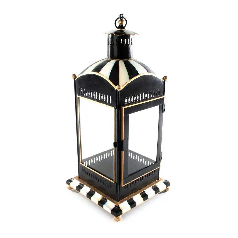 Courtly Stripe Large Candle Lantern Main image