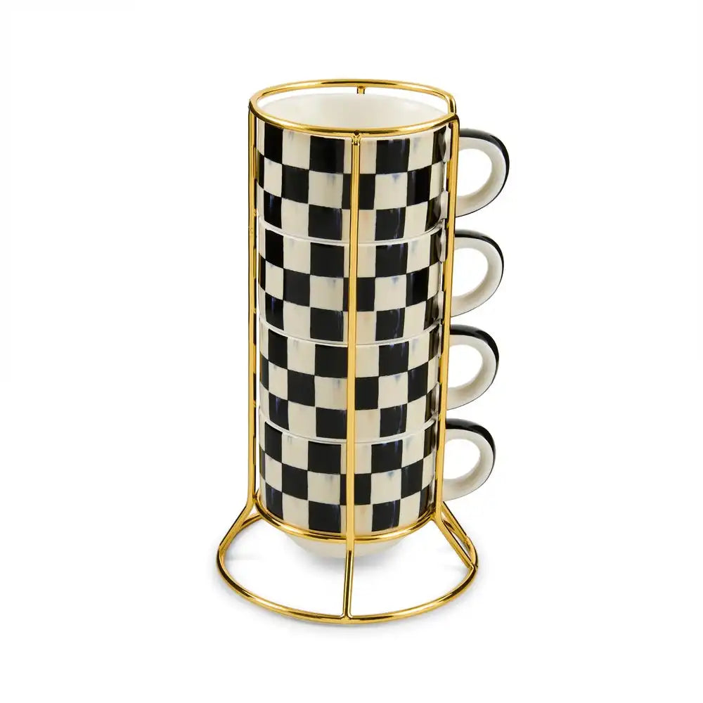 Courtly Check Cappuccino Cup Tower Main image