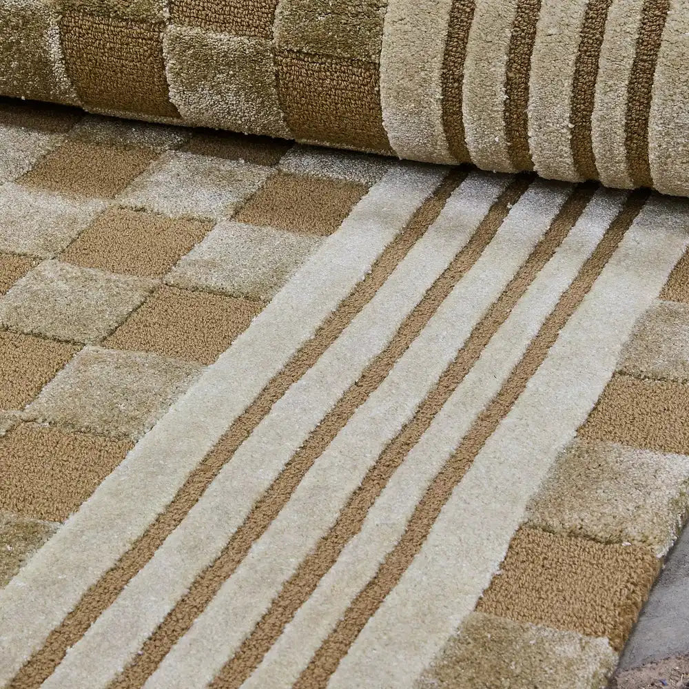 Light Grey Tonal Check 3' x 5' Rug