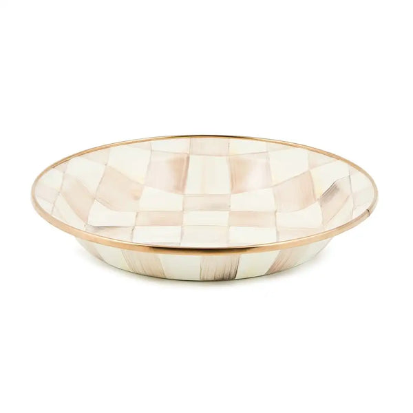 Wild Rose Brown Pie Plate