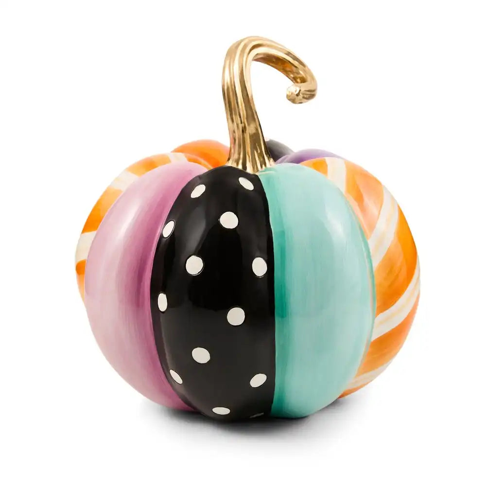 Whimsy Patchwork Small Squashed Pumpkin
