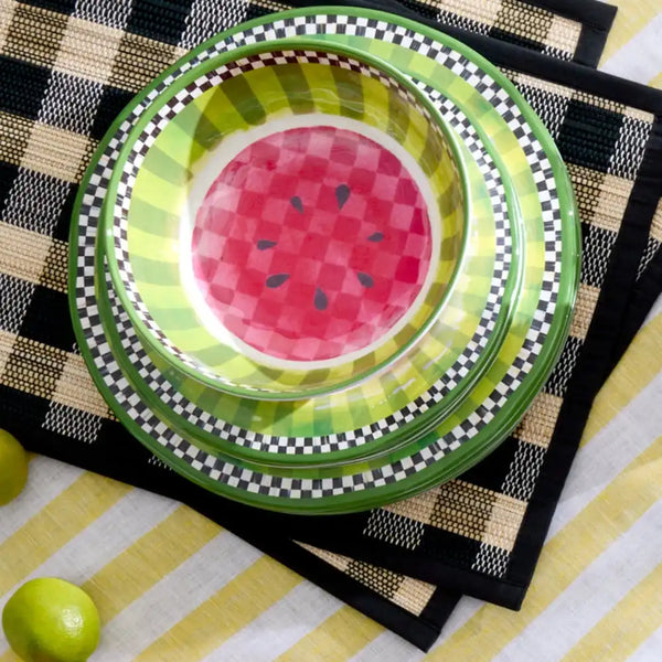 Watermelon Melamine Small Bowls, Set of 4
