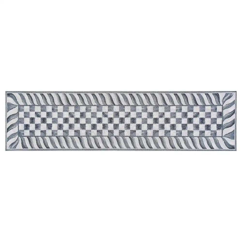 Sterling Check 5' x 7'6" Washable Rug