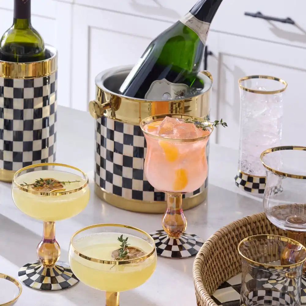 Rosy Check 3260 Gold Wine Cooler