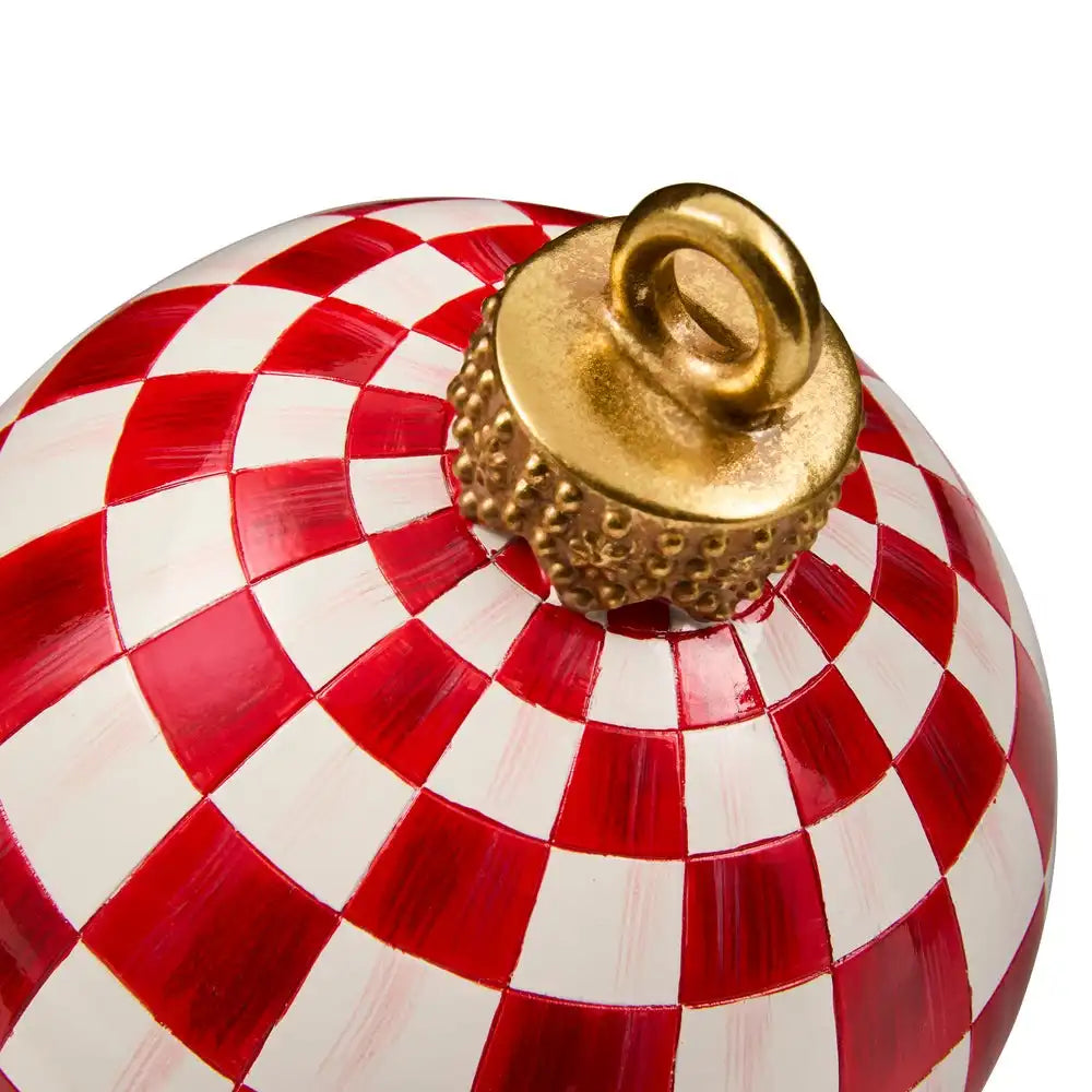Red Stripe Medium Tabletop Ornament