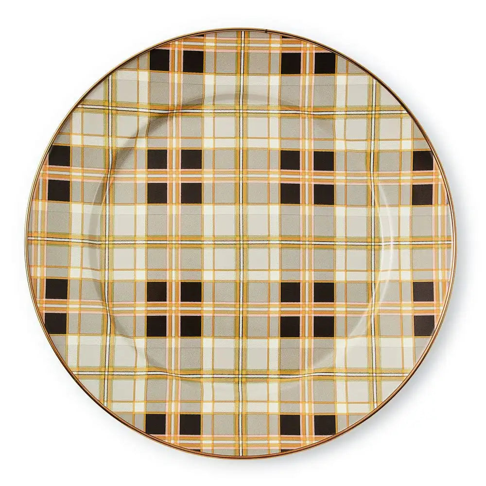 Tartan Mocha Salad Plate