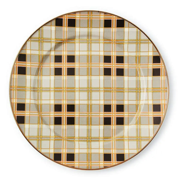 Tartan Mocha Salad Plate