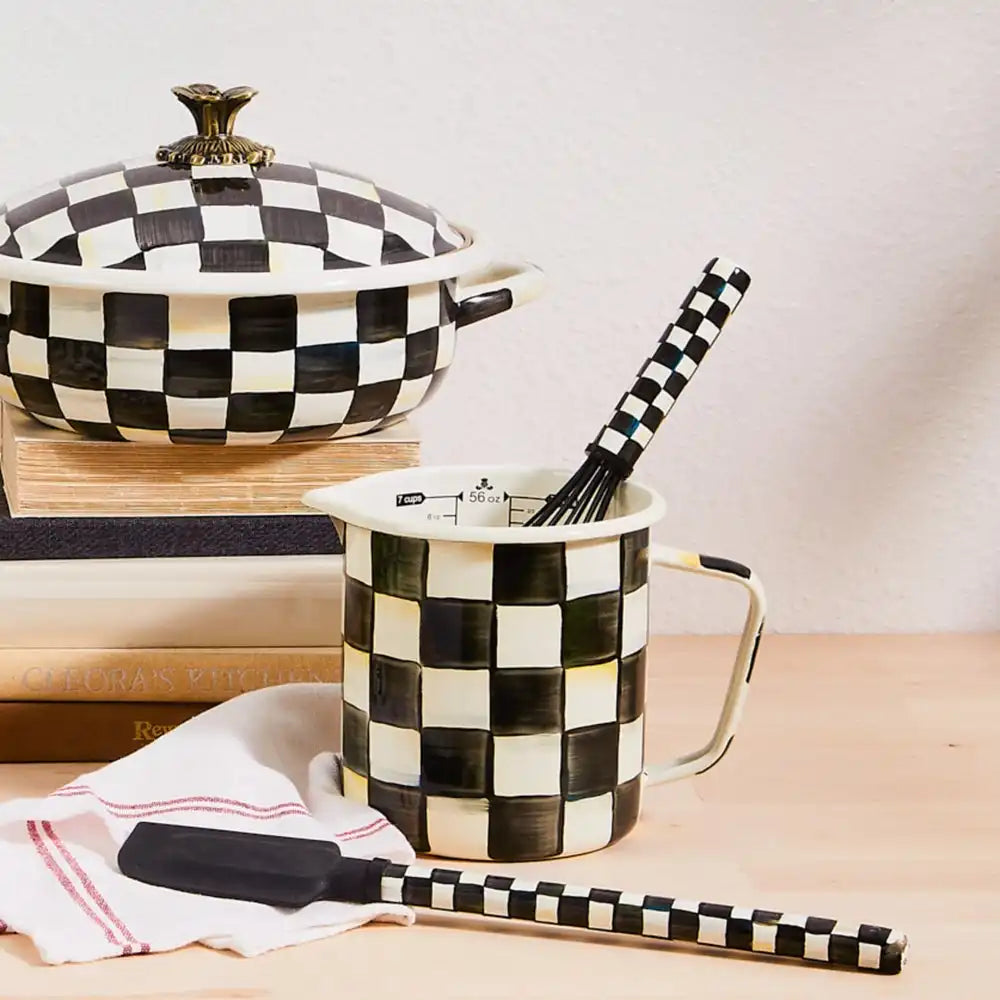 Mocha Check 7 Cup Measuring Cup