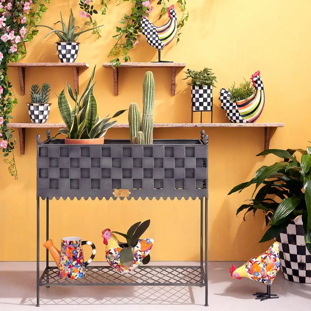 Rosy Check Tabletop Planter